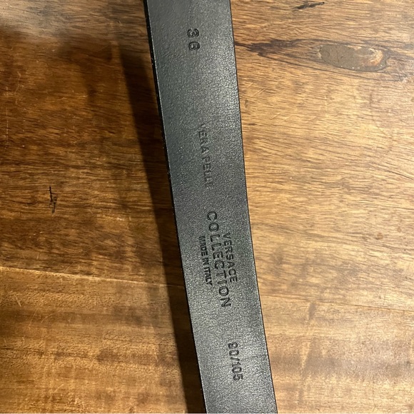 Versace Collection Vera Pelle Men's Belt, 36 - Picture 4 of 8